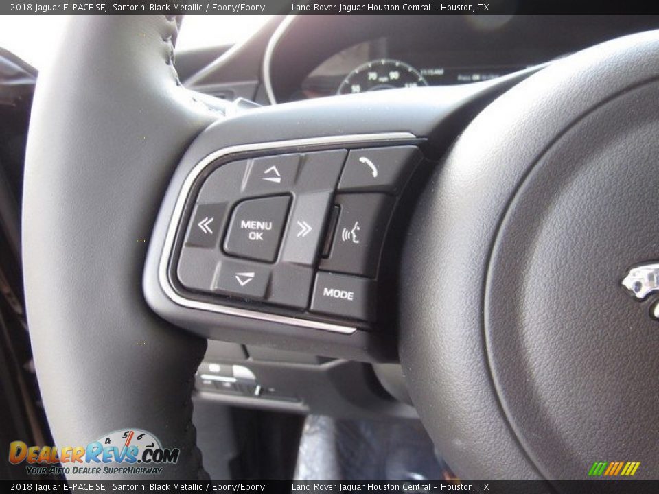 2018 Jaguar E-PACE SE Santorini Black Metallic / Ebony/Ebony Photo #29