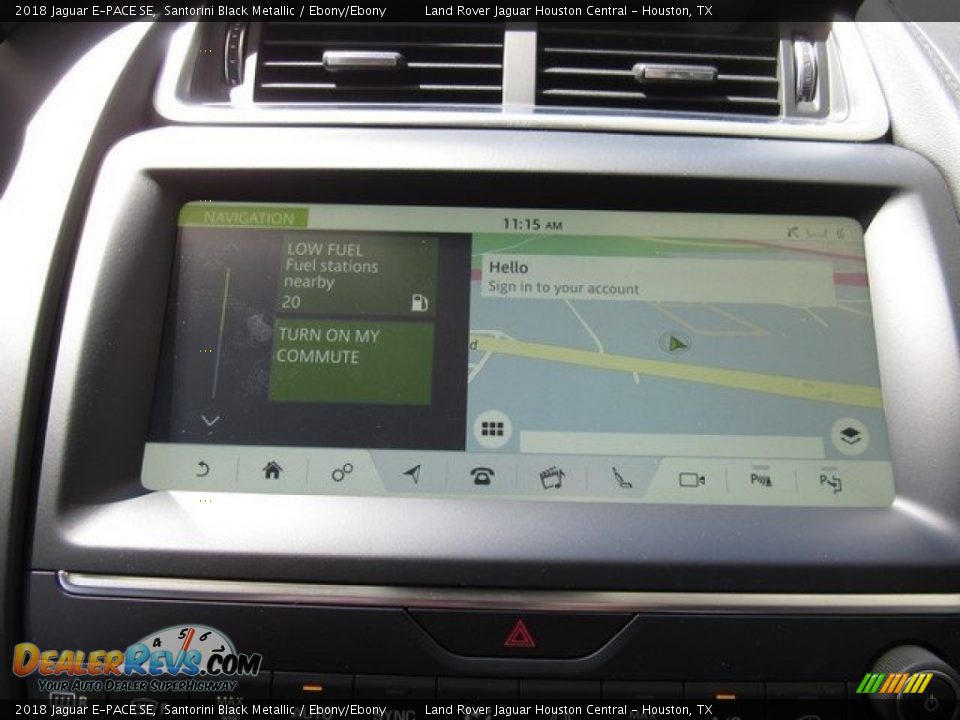 2018 Jaguar E-PACE SE Santorini Black Metallic / Ebony/Ebony Photo #33