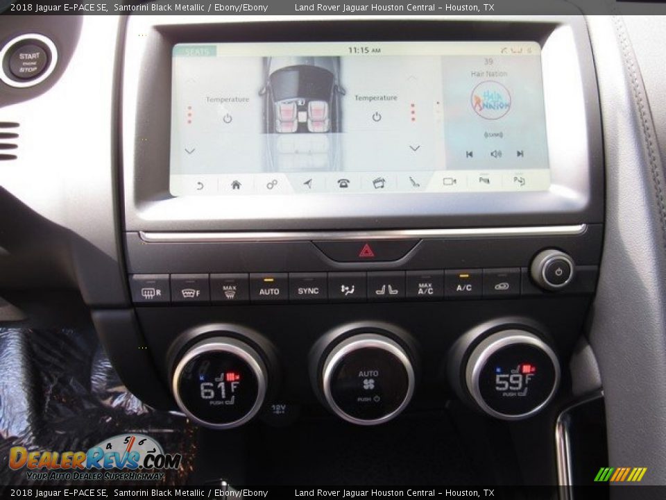 2018 Jaguar E-PACE SE Santorini Black Metallic / Ebony/Ebony Photo #36