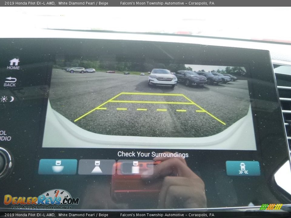 2019 Honda Pilot EX-L AWD White Diamond Pearl / Beige Photo #15