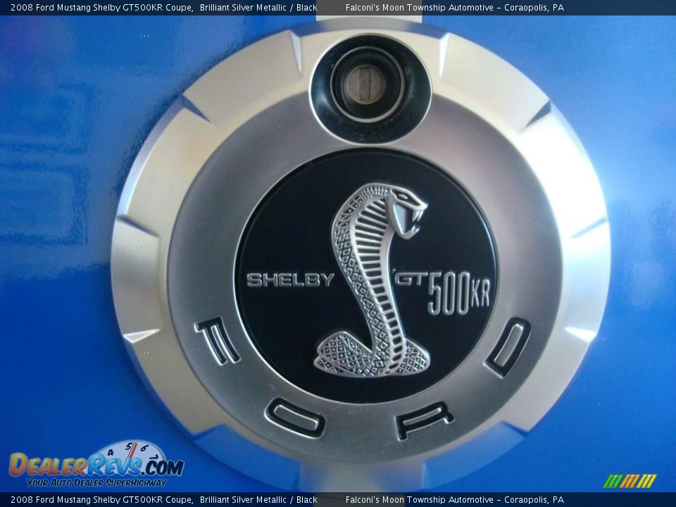 2008 Ford Mustang Shelby GT500KR Coupe Brilliant Silver Metallic / Black Photo #11