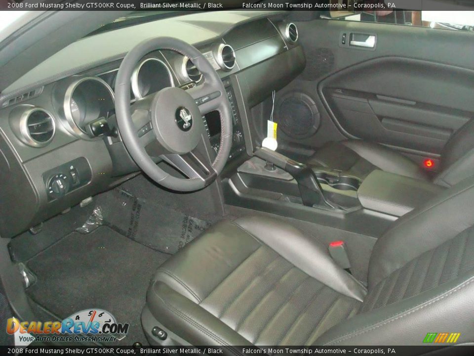 2008 Ford Mustang Shelby GT500KR Coupe Brilliant Silver Metallic / Black Photo #24