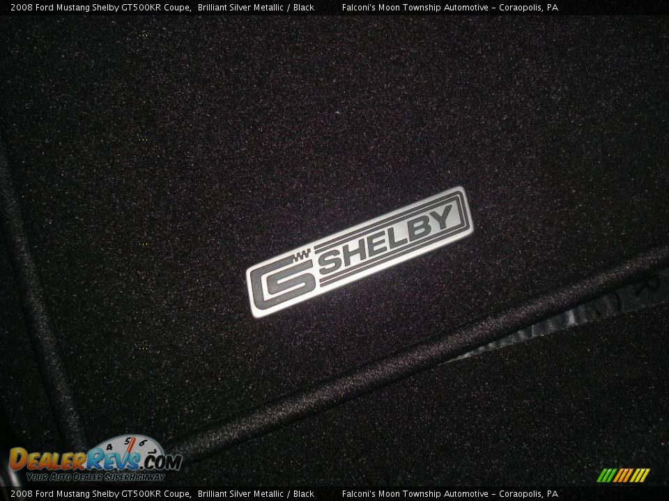 2008 Ford Mustang Shelby GT500KR Coupe Brilliant Silver Metallic / Black Photo #30