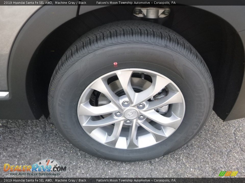 2019 Hyundai Santa Fe SEL AWD Machine Gray / Black Photo #7