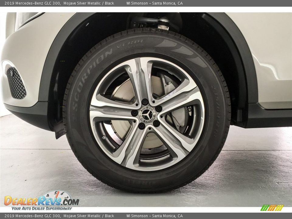 2019 Mercedes-Benz GLC 300 Mojave Silver Metallic / Black Photo #9