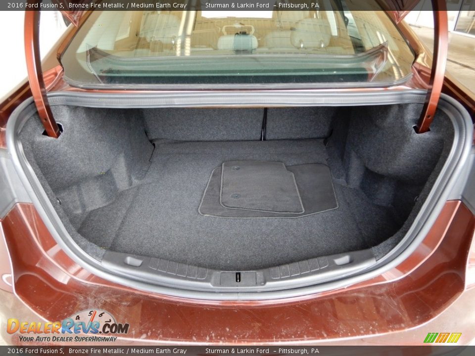 2016 Ford Fusion S Bronze Fire Metallic / Medium Earth Gray Photo #3