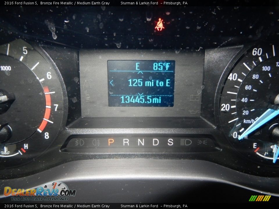 2016 Ford Fusion S Bronze Fire Metallic / Medium Earth Gray Photo #15