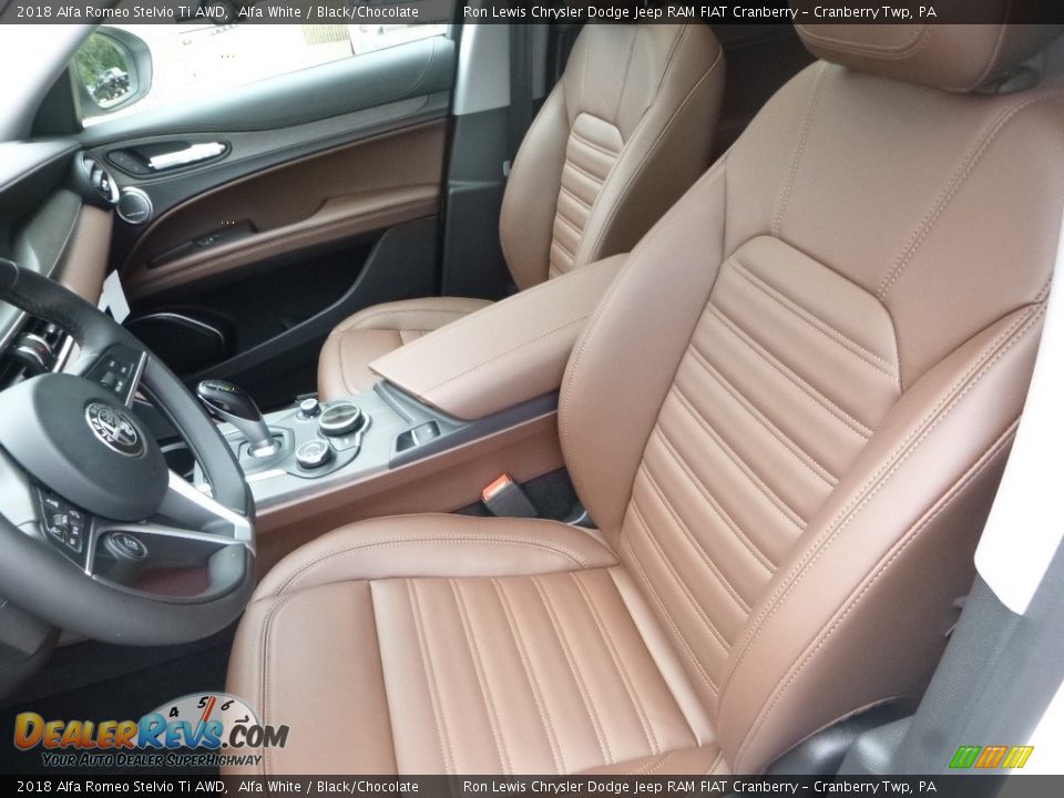 2018 Alfa Romeo Stelvio Ti AWD Alfa White / Black/Chocolate Photo #22