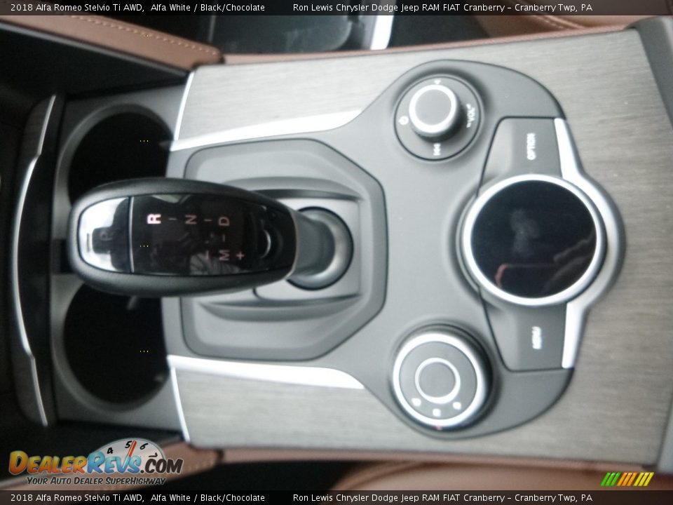 2018 Alfa Romeo Stelvio Ti AWD Alfa White / Black/Chocolate Photo #28
