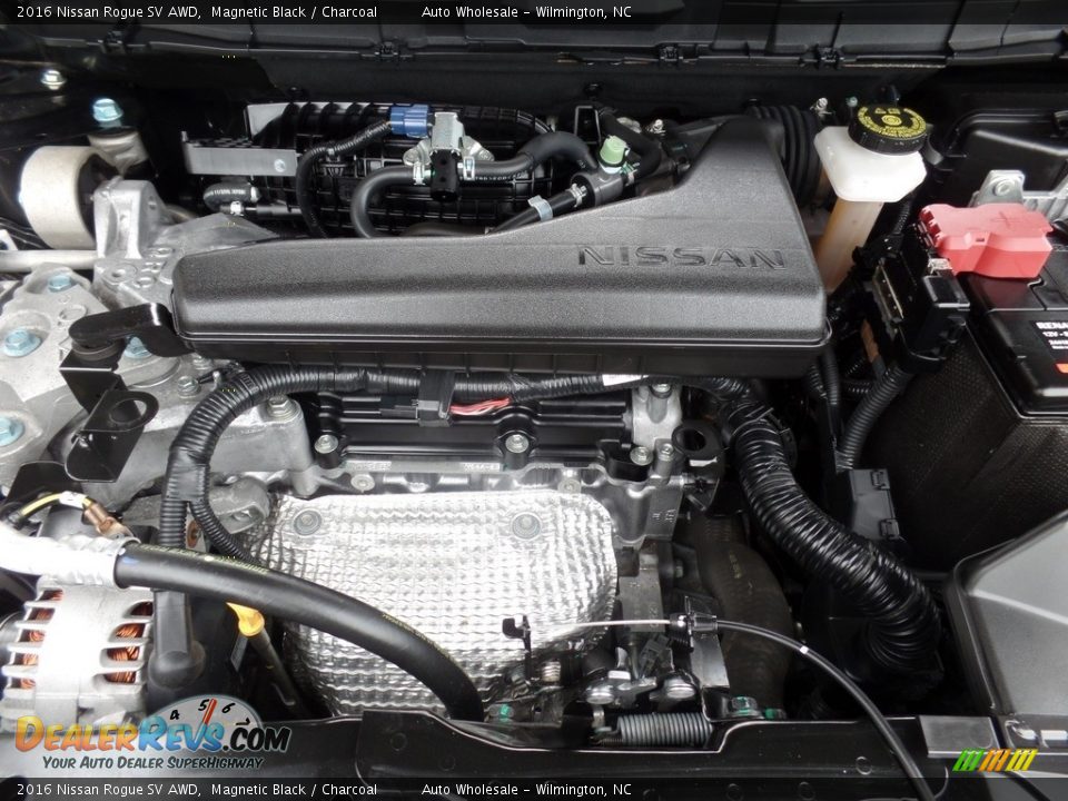 2016 Nissan Rogue SV AWD Magnetic Black / Charcoal Photo #6