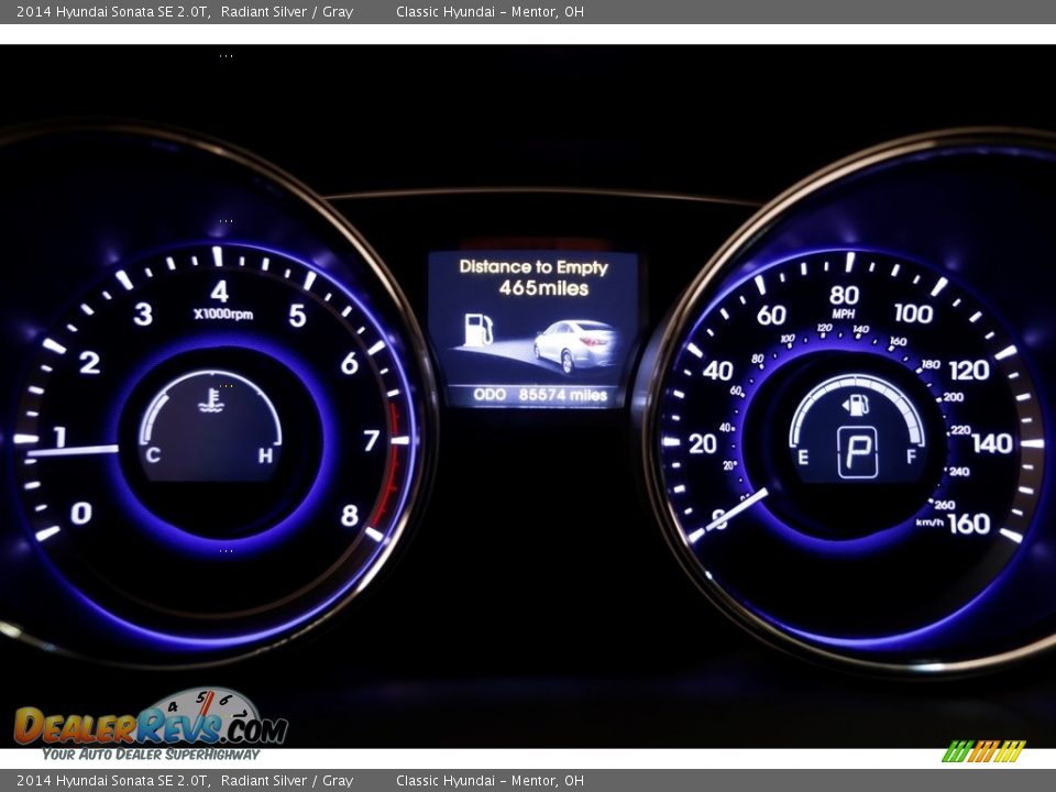 2014 Hyundai Sonata SE 2.0T Radiant Silver / Gray Photo #9