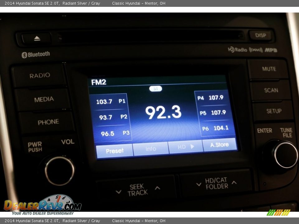 2014 Hyundai Sonata SE 2.0T Radiant Silver / Gray Photo #11