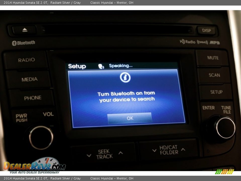 2014 Hyundai Sonata SE 2.0T Radiant Silver / Gray Photo #12