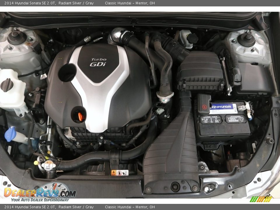 2014 Hyundai Sonata SE 2.0T Radiant Silver / Gray Photo #23
