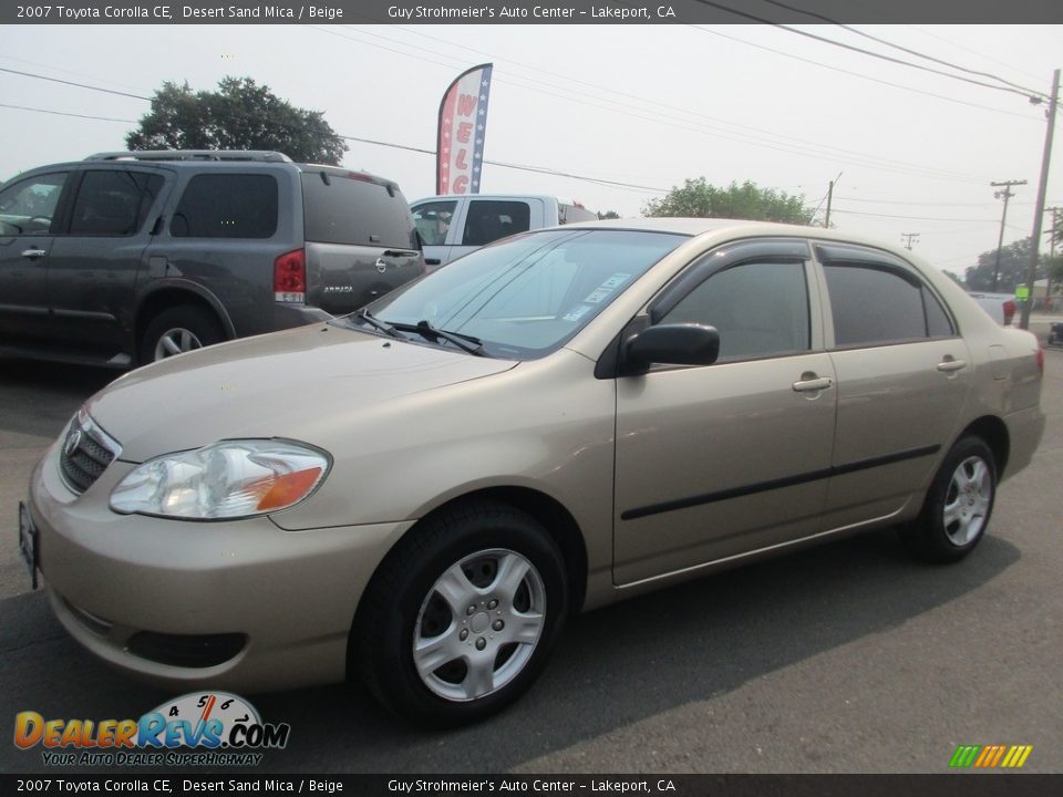 2007 Toyota Corolla CE Desert Sand Mica / Beige Photo #3