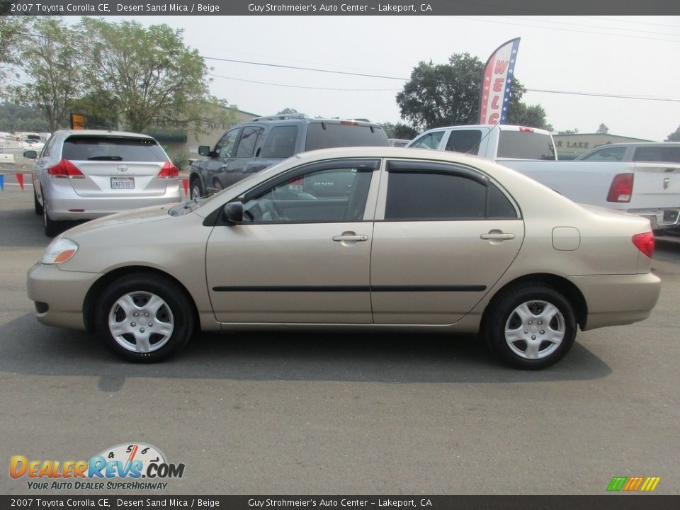2007 Toyota Corolla CE Desert Sand Mica / Beige Photo #4