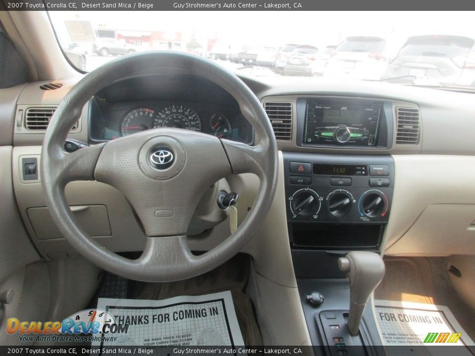 2007 Toyota Corolla CE Desert Sand Mica / Beige Photo #10