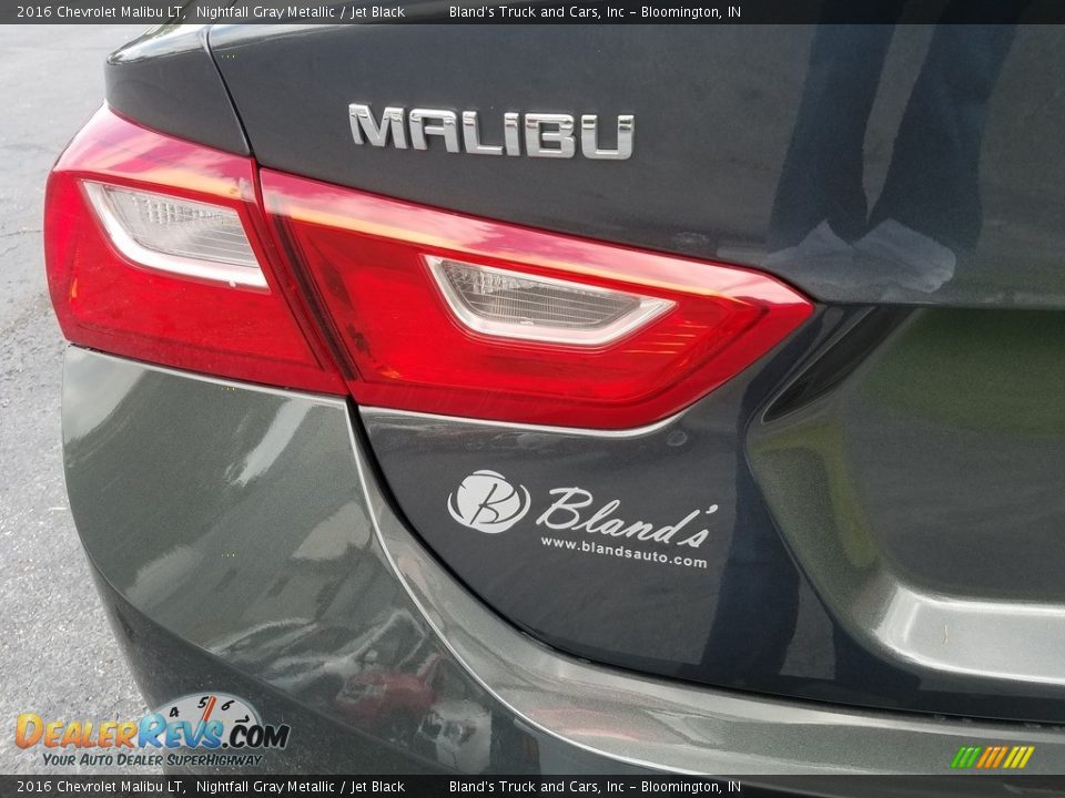 2016 Chevrolet Malibu LT Nightfall Gray Metallic / Jet Black Photo #31