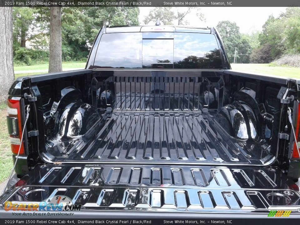 2019 Ram 1500 Rebel Crew Cab 4x4 Diamond Black Crystal Pearl / Black/Red Photo #12