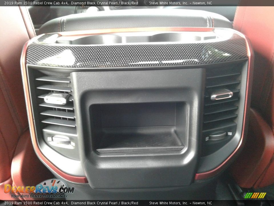 2019 Ram 1500 Rebel Crew Cab 4x4 Diamond Black Crystal Pearl / Black/Red Photo #13