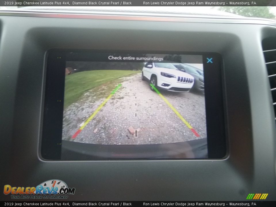 2019 Jeep Cherokee Latitude Plus 4x4 Diamond Black Crystal Pearl / Black Photo #18