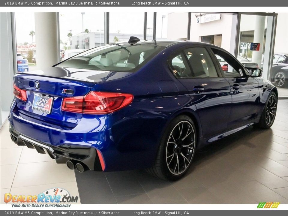 2019 BMW M5 Competition Marina Bay Blue metallic / Silverstone Photo #2
