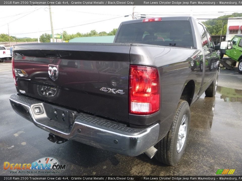 2018 Ram 2500 Tradesman Crew Cab 4x4 Granite Crystal Metallic / Black/Diesel Gray Photo #5