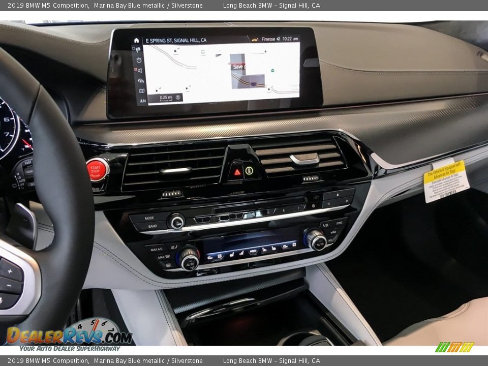 2019 BMW M5 Competition Marina Bay Blue metallic / Silverstone Photo #6