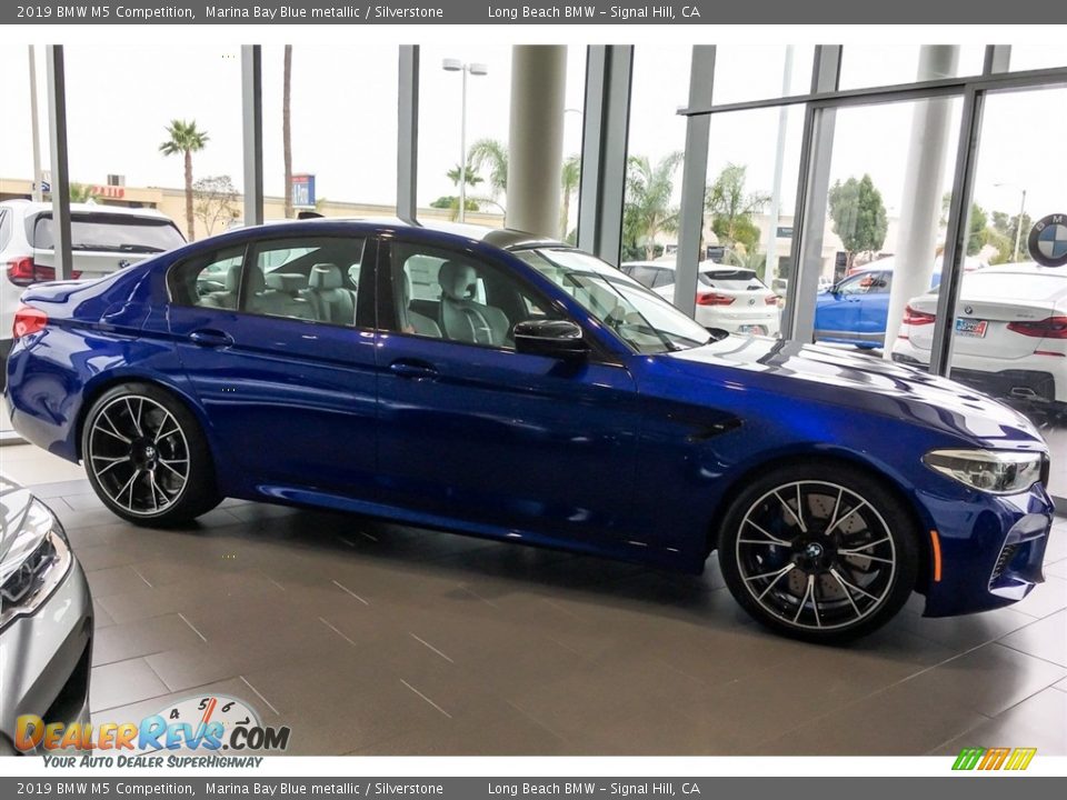 Marina Bay Blue metallic 2019 BMW M5 Competition Photo #12