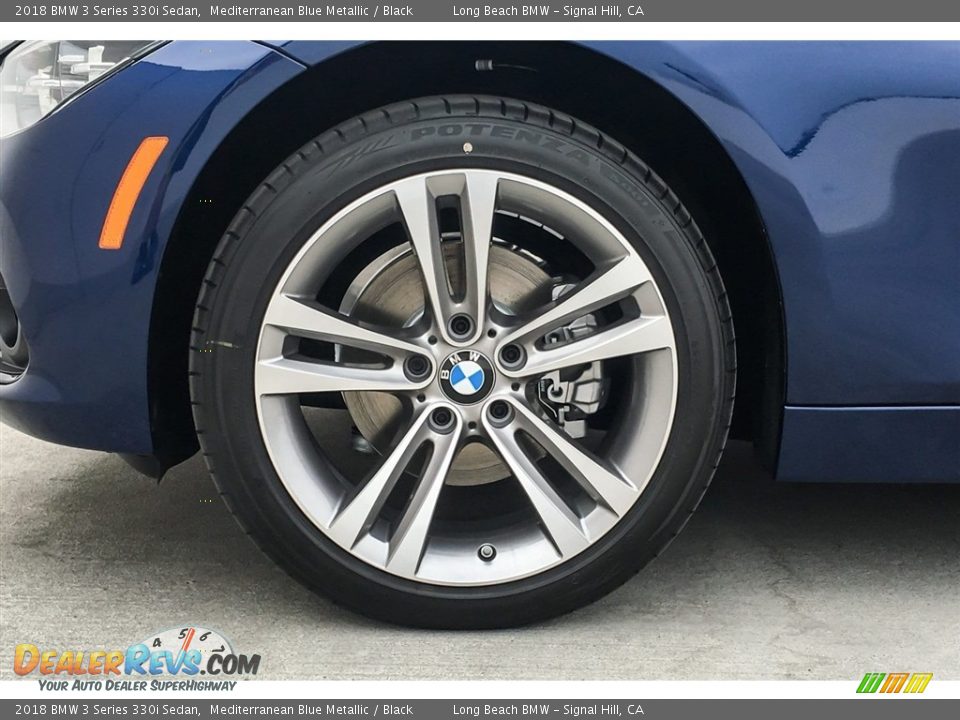 2018 BMW 3 Series 330i Sedan Mediterranean Blue Metallic / Black Photo #9