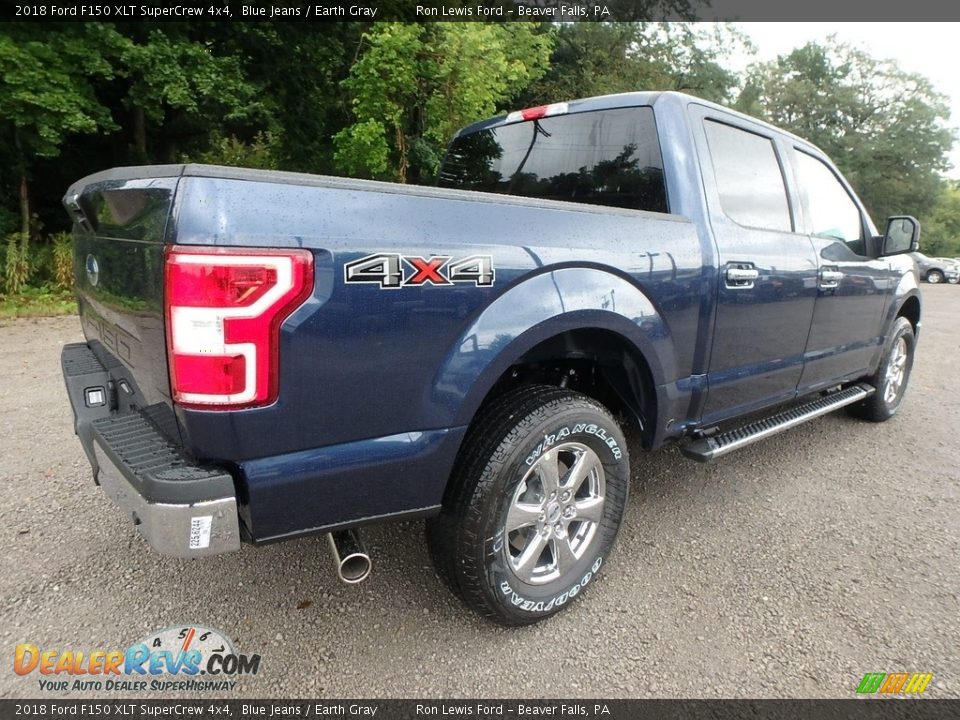 2018 Ford F150 XLT SuperCrew 4x4 Blue Jeans / Earth Gray Photo #2