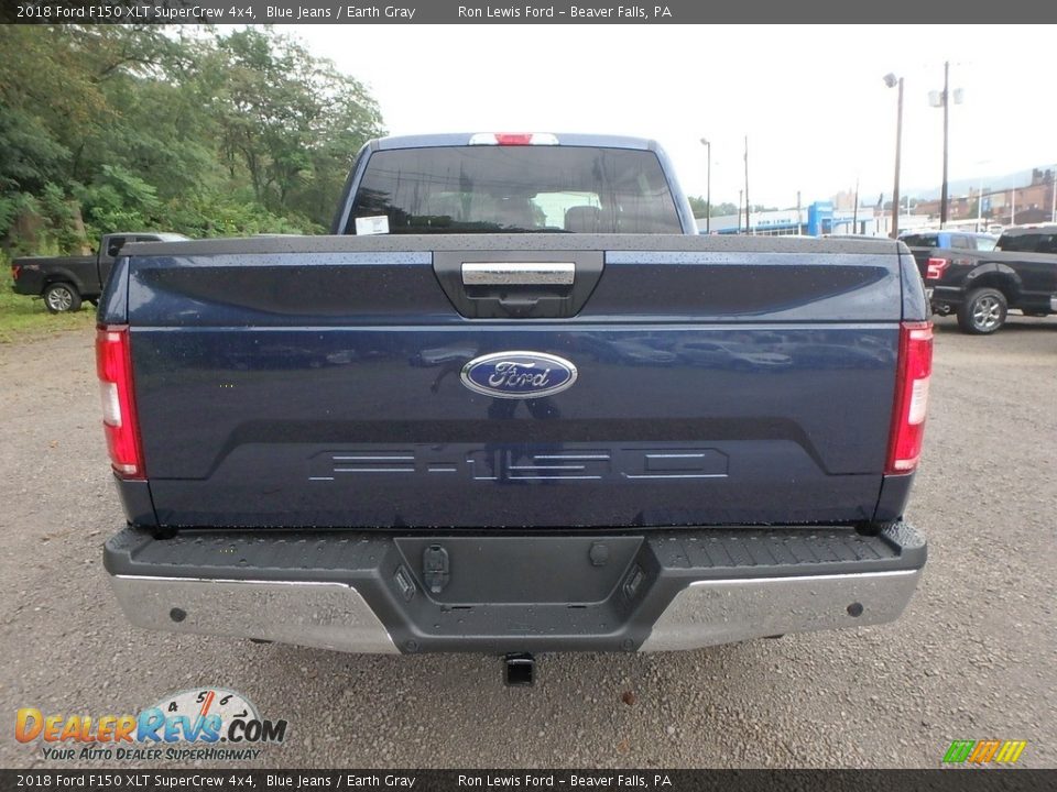 2018 Ford F150 XLT SuperCrew 4x4 Blue Jeans / Earth Gray Photo #3