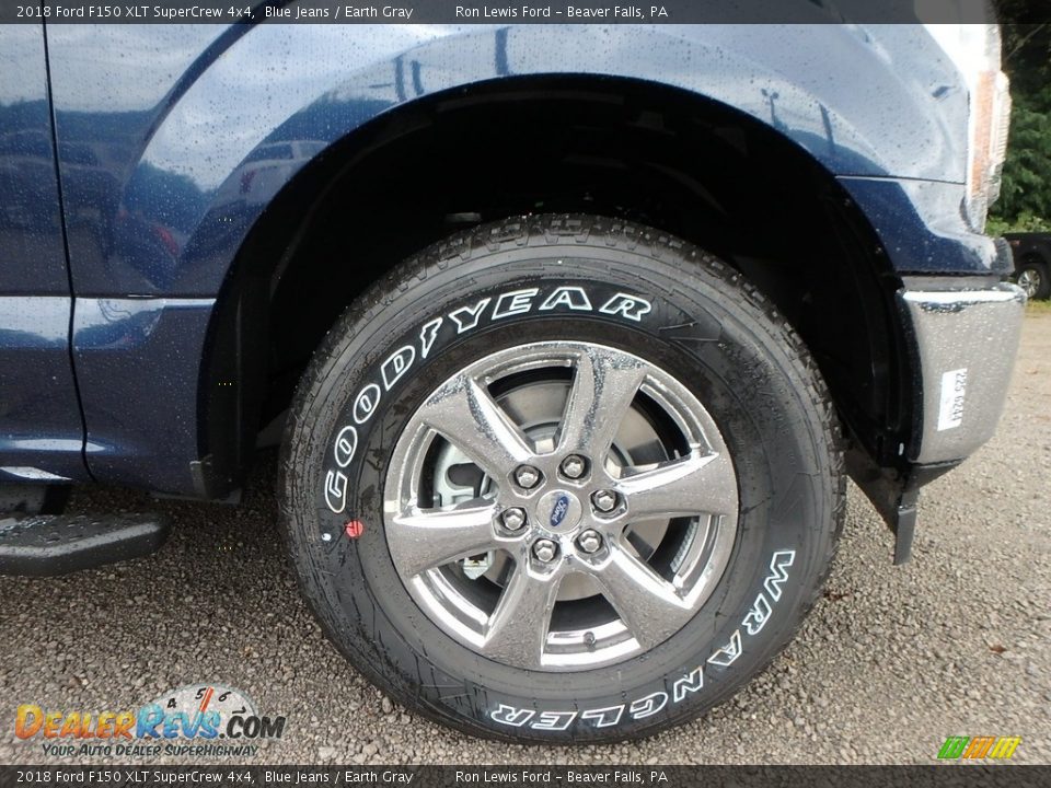 2018 Ford F150 XLT SuperCrew 4x4 Blue Jeans / Earth Gray Photo #9