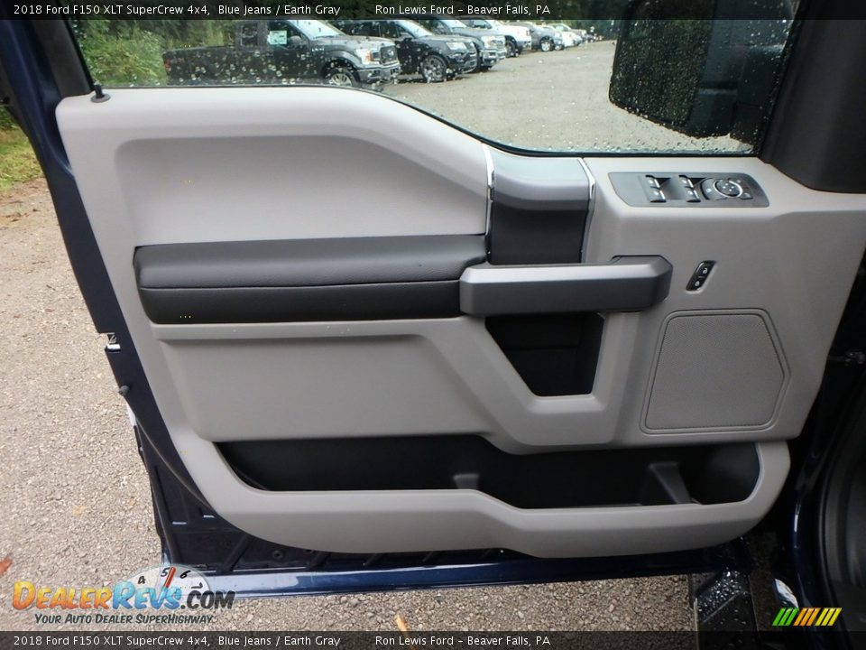 2018 Ford F150 XLT SuperCrew 4x4 Blue Jeans / Earth Gray Photo #13