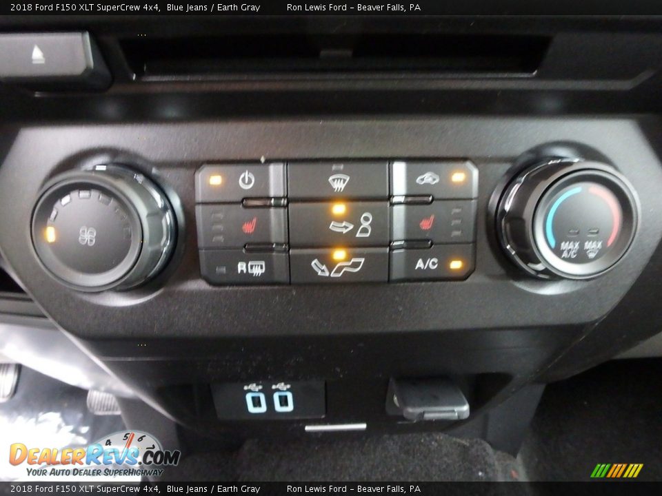 2018 Ford F150 XLT SuperCrew 4x4 Blue Jeans / Earth Gray Photo #19