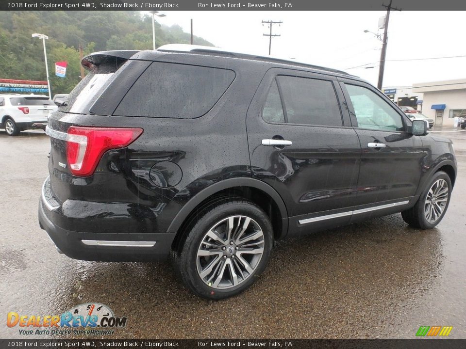 2018 Ford Explorer Sport 4WD Shadow Black / Ebony Black Photo #2