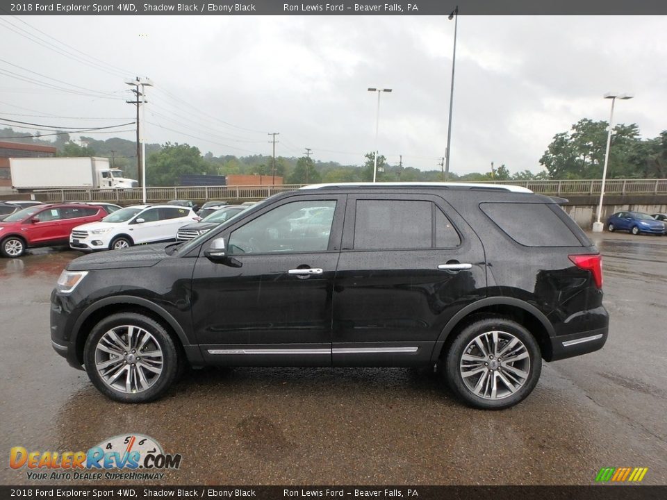 2018 Ford Explorer Sport 4WD Shadow Black / Ebony Black Photo #6