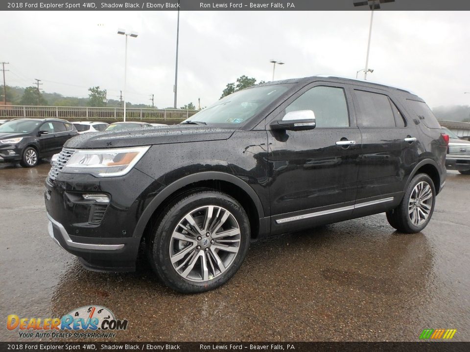 2018 Ford Explorer Sport 4WD Shadow Black / Ebony Black Photo #7