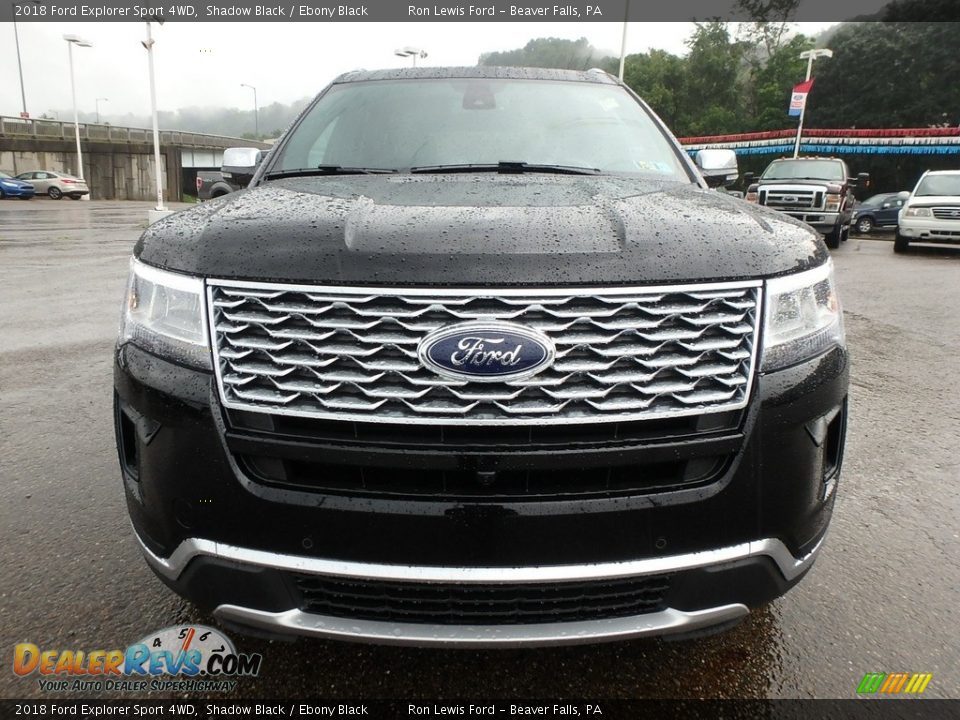 2018 Ford Explorer Sport 4WD Shadow Black / Ebony Black Photo #8