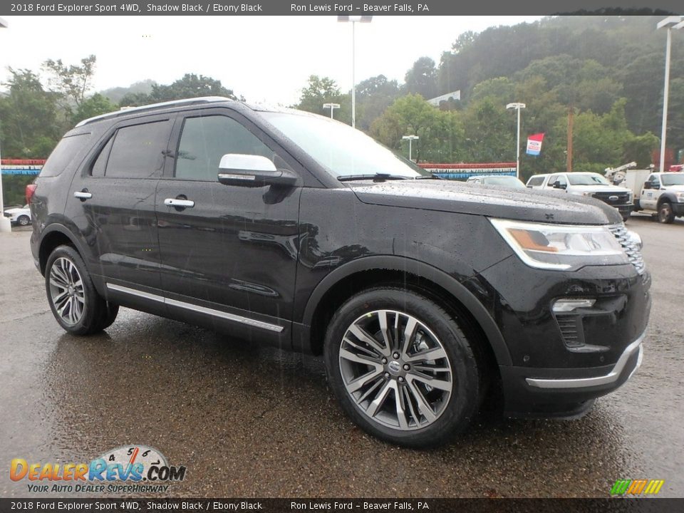 2018 Ford Explorer Sport 4WD Shadow Black / Ebony Black Photo #9