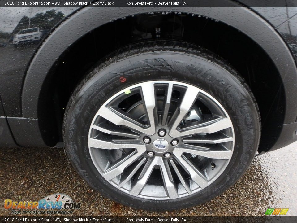 2018 Ford Explorer Sport 4WD Shadow Black / Ebony Black Photo #10