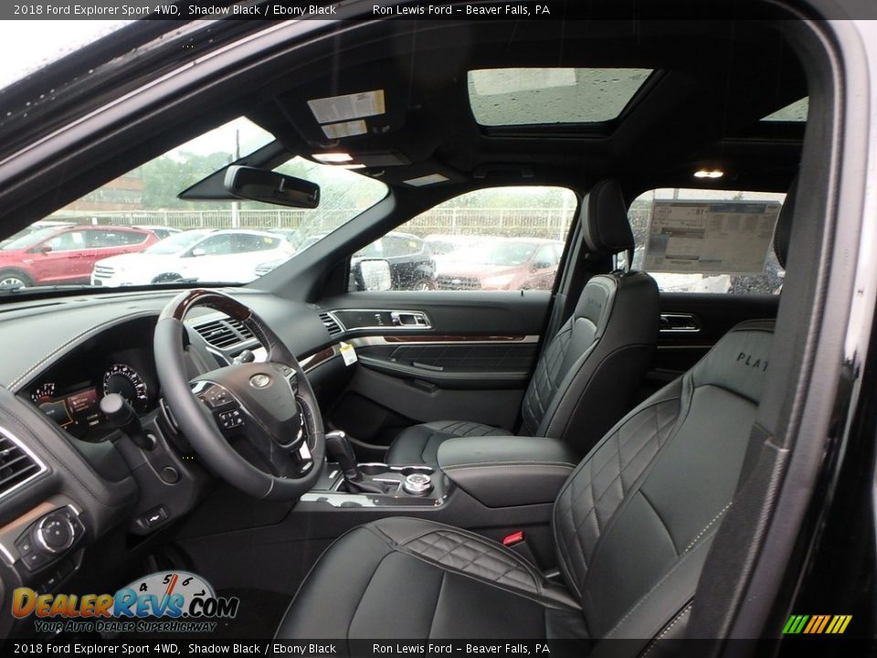 2018 Ford Explorer Sport 4WD Shadow Black / Ebony Black Photo #11