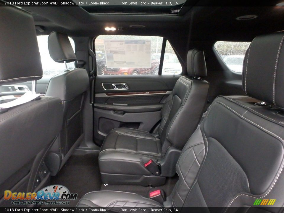 2018 Ford Explorer Sport 4WD Shadow Black / Ebony Black Photo #12