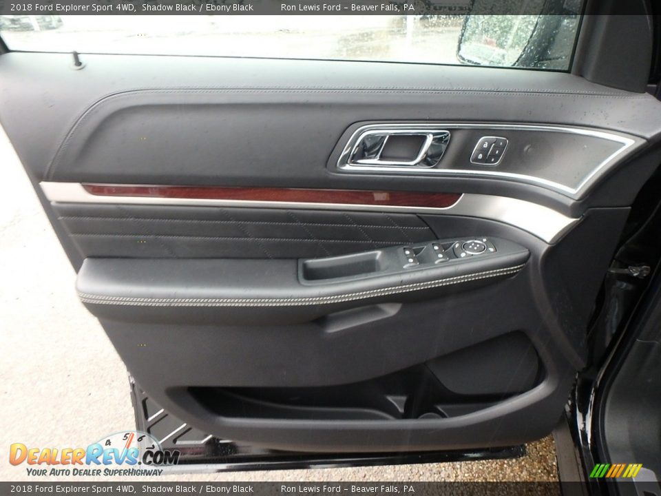 2018 Ford Explorer Sport 4WD Shadow Black / Ebony Black Photo #14