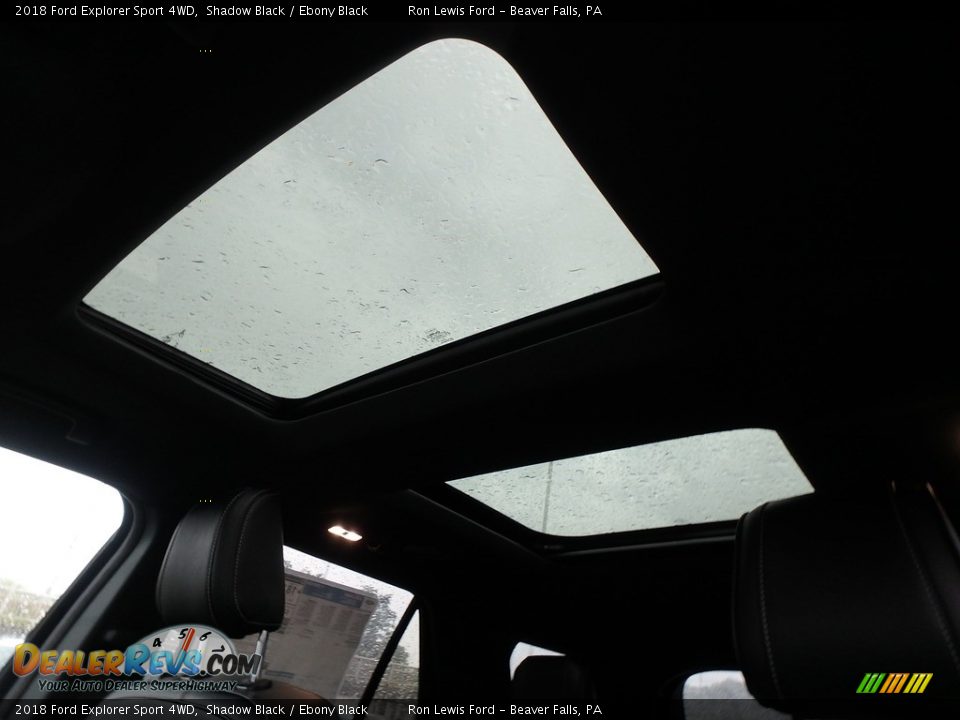 2018 Ford Explorer Sport 4WD Shadow Black / Ebony Black Photo #16