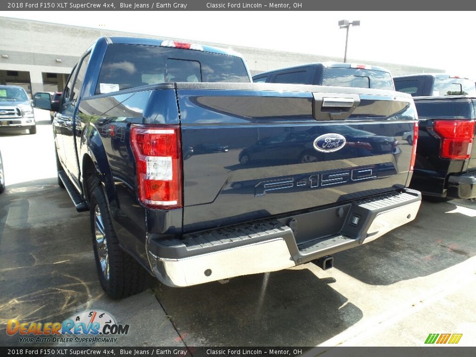 2018 Ford F150 XLT SuperCrew 4x4 Blue Jeans / Earth Gray Photo #3