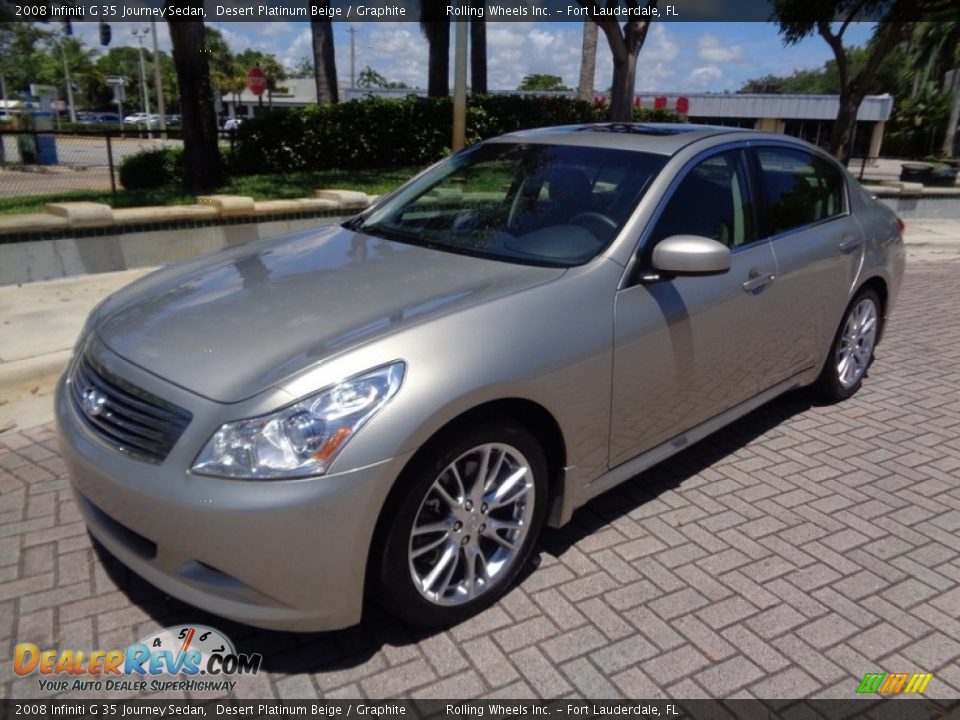 2008 Infiniti G 35 Journey Sedan Desert Platinum Beige / Graphite Photo #1
