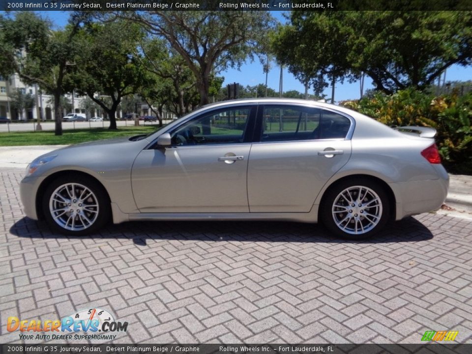 2008 Infiniti G 35 Journey Sedan Desert Platinum Beige / Graphite Photo #3