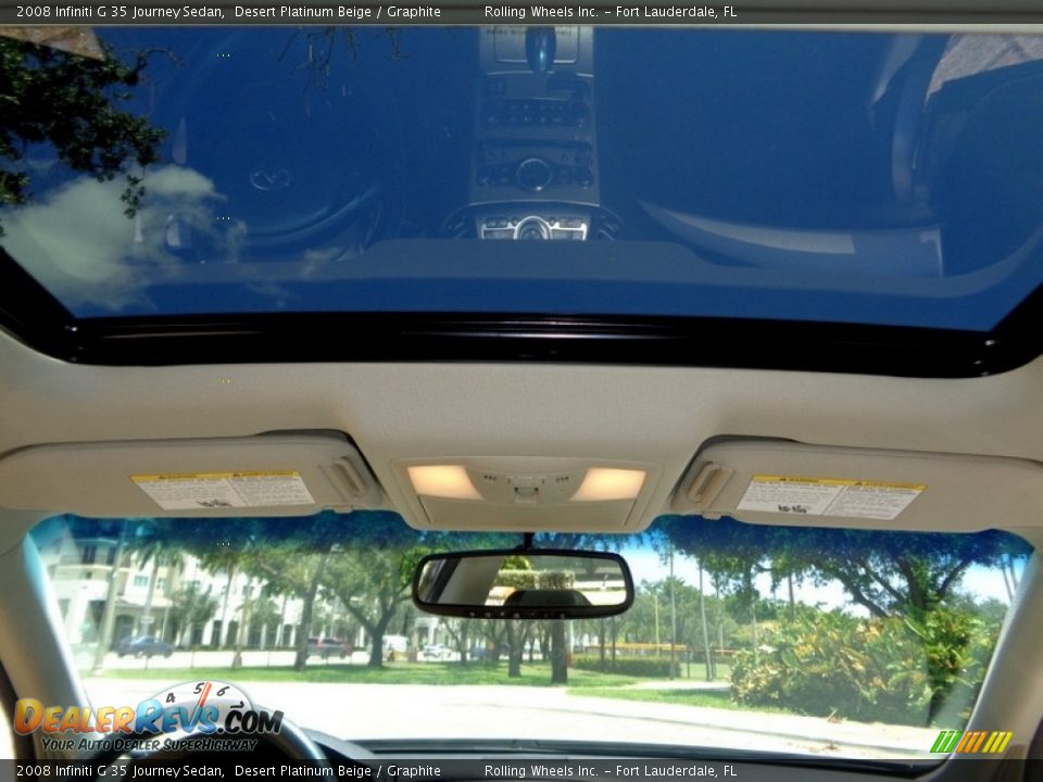 2008 Infiniti G 35 Journey Sedan Desert Platinum Beige / Graphite Photo #6