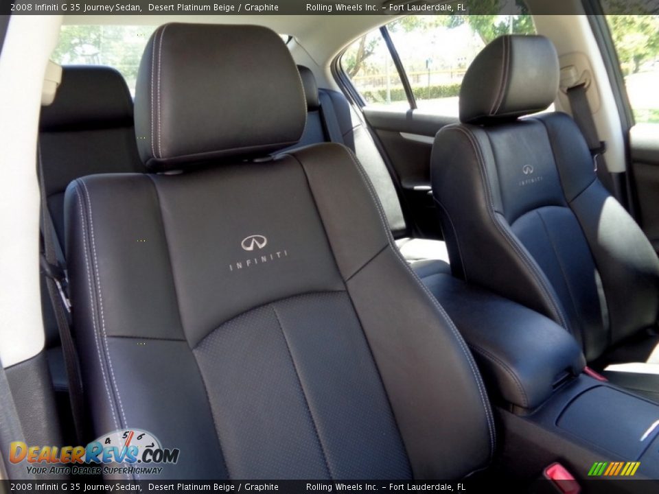2008 Infiniti G 35 Journey Sedan Desert Platinum Beige / Graphite Photo #9